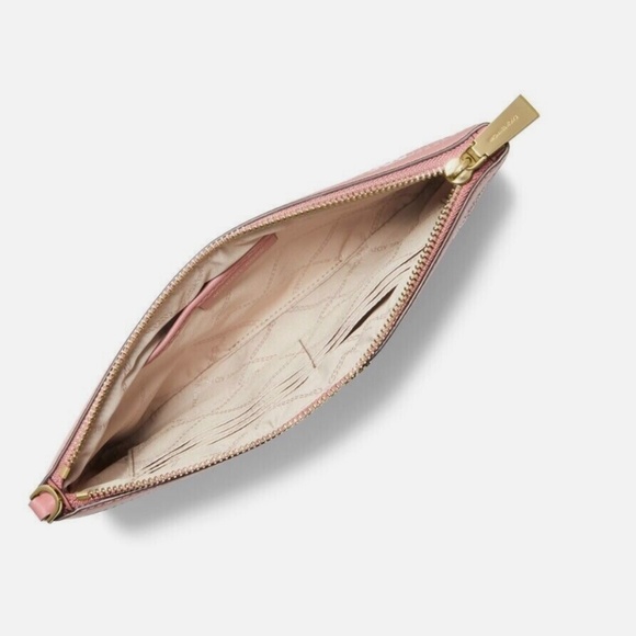 Michael Kors Jet Set Charm Leather Wristlet in Rose - Picture 9 of 9